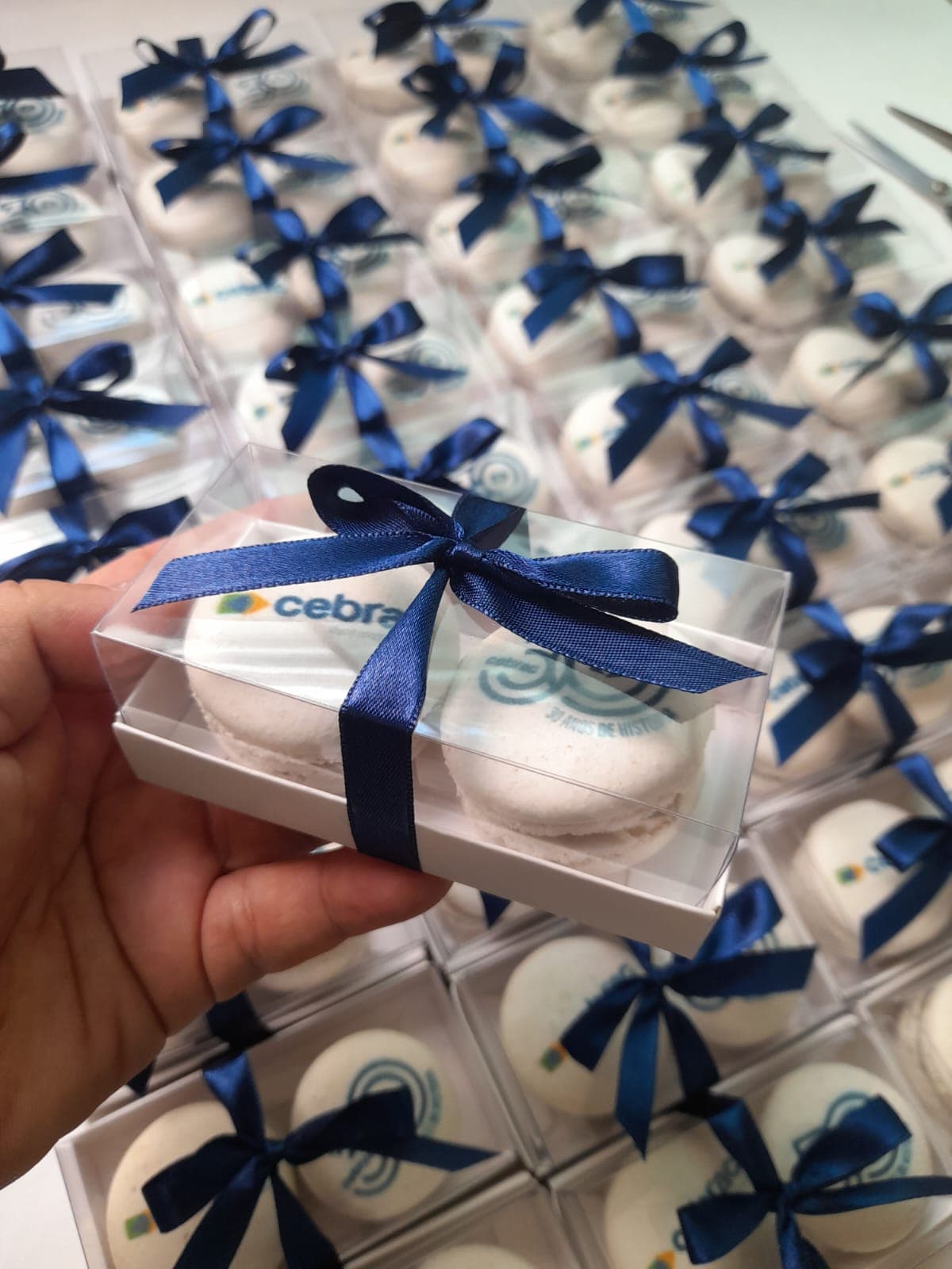Caixa com visor (2 macarons)